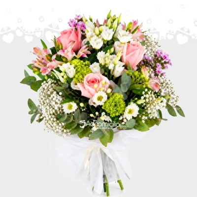 Bouquet Mixto En Colores Claros A Domicilio En Cali 