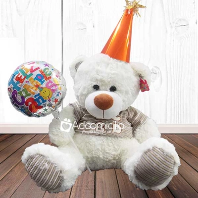 Peluches a domicilio en Cali  Oso Ternura Cumpleañero Pedido Con Un Día De Anticipación 