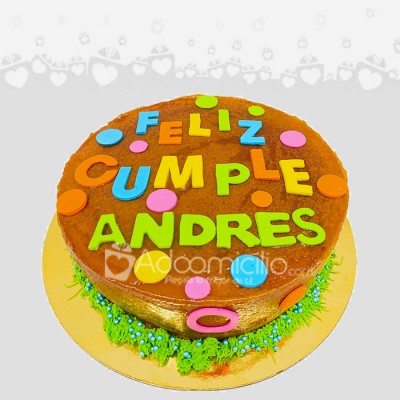Torta Circulos Cumpleaños a Domicilio Cali Para 30 Personas Pedido Con Anticipación De 4 Días 