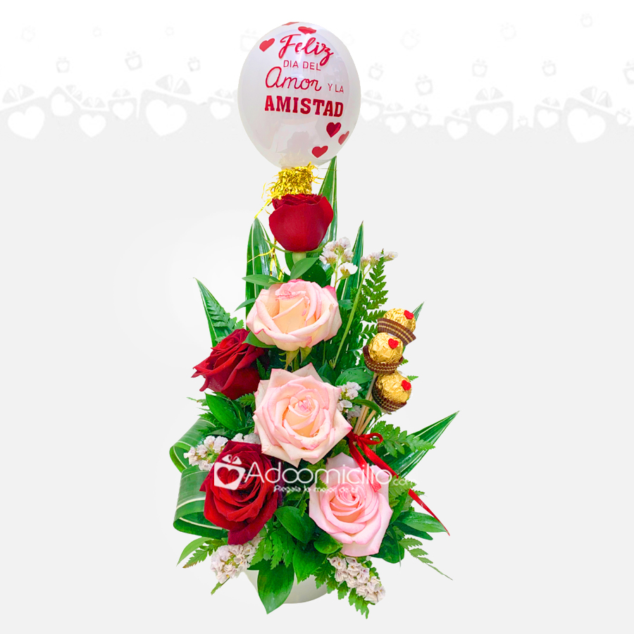 Arreglo Floral Con Chocolates Para Amor Y Amistad Domicilio En Cali Pedido Con 1 Dia De Anticipacion