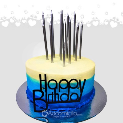 Torta Happy Birthaday Para Hombre A Domicilio En Cali Pedido Con Dos Días De Anticipación 