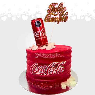 Torta Con Temática De Coca-Cola A Domicilio En Cali Pedido Con Un 2 Días De Anticipación 