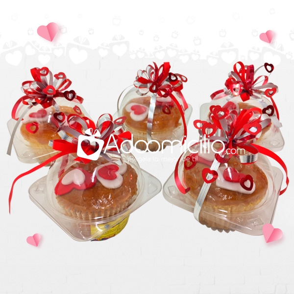 Cupcakes de Amor para San Valentin x 1 unidad en Cali 