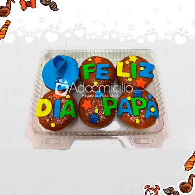 Cupcakes x 6 Feliz Dia Papá A Domicilio En Cali Regalos Para El Dia Del Padre