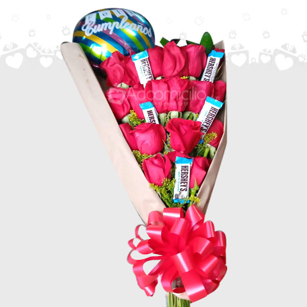 Bouquet de flores  Regalo Para el dia del Amor y amistad