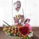 Ramos de flores para Cumpleaños cali Arreglo grande chocolates, peluche y globo