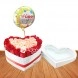 Regalos de amor y amistad a domicilio en Cali Corazón de rosas con globo metalizado 