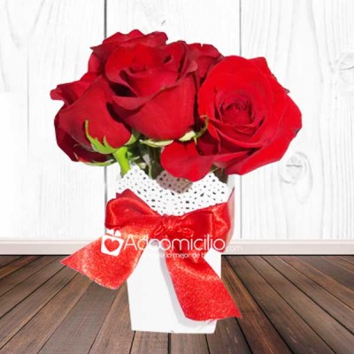 Regalos día de la mujer Cali Pequeños Detalles románticos Set x 6 rosas 