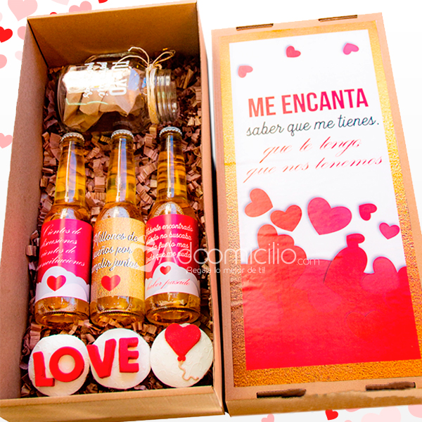 Regalo San Valentin Caja De Cervezas Me Encantas A Domicilio En Medellin Pedido Con Dos Dias De Anticipación