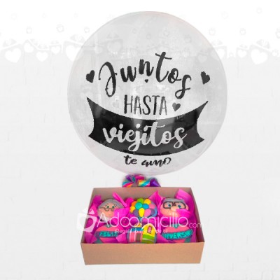 Regalos Amor Y Amistad Up! Cupcakes Con Globo Burbuja A Domicilio En Popayan