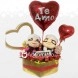 Regalo Para San Valentin Rosas en Corazón A Domicilio En Cali Arreglo Floral Con Peluches De Up