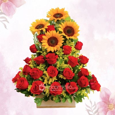 Rosas Y Girasoles Para El Día De La Madre A Domicilio En Pereira Pedido Con Un Día De Anticipación