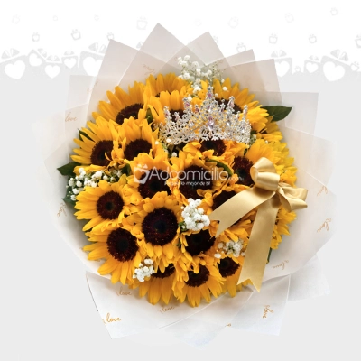 Buchón De Girasoles A Domicilio En Pereira Pedido Con Un Día De Anticipación 