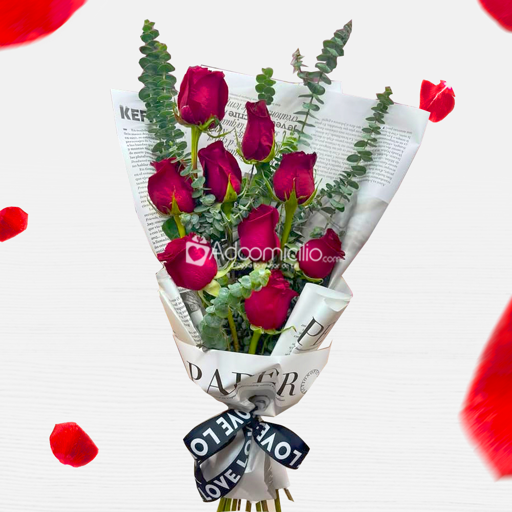 Bouquet De Rosas Para San Valentín A Domicilio En Barranquilla Pedido Con Un Día De Anticipación 