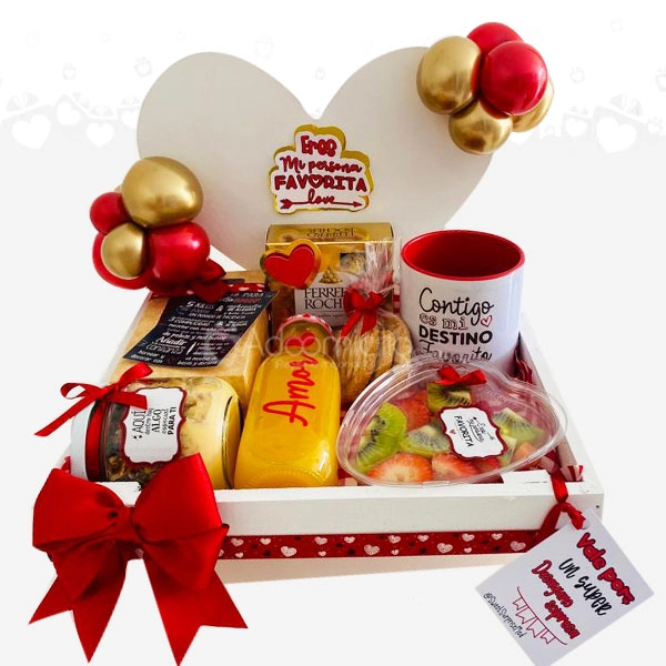 Desayuno sorpresa Para hombre Regalo de amor y amistad Pedido con dos días de anticipación