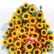 Arreglo Floral de Girasoles, Rosas y Fruta a Domicilio en Manizales