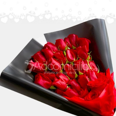Bouquet 24 Rosas Rojas A Domicilio En Armenia Amor y Amistad