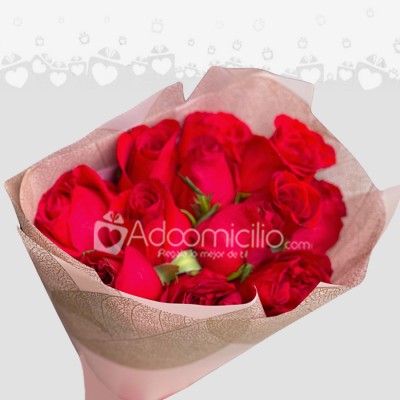 Ramo De Rosas Premium x12 San Valentín a Domicilio Armenia 