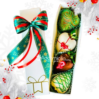 Fresas Con Chocolate Para Navidad A Domicilio En Armenia Pedido Con Un Día De Anticipación 