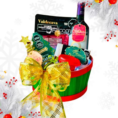 Ancheta Navideña Con Vino A Domicilio En Armenia Pedido Con Un Día De Anticipación