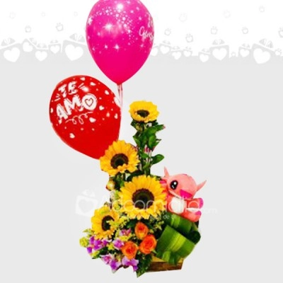 Flores con amor Regalo de amor y amistad para mujer en Cali Colombia