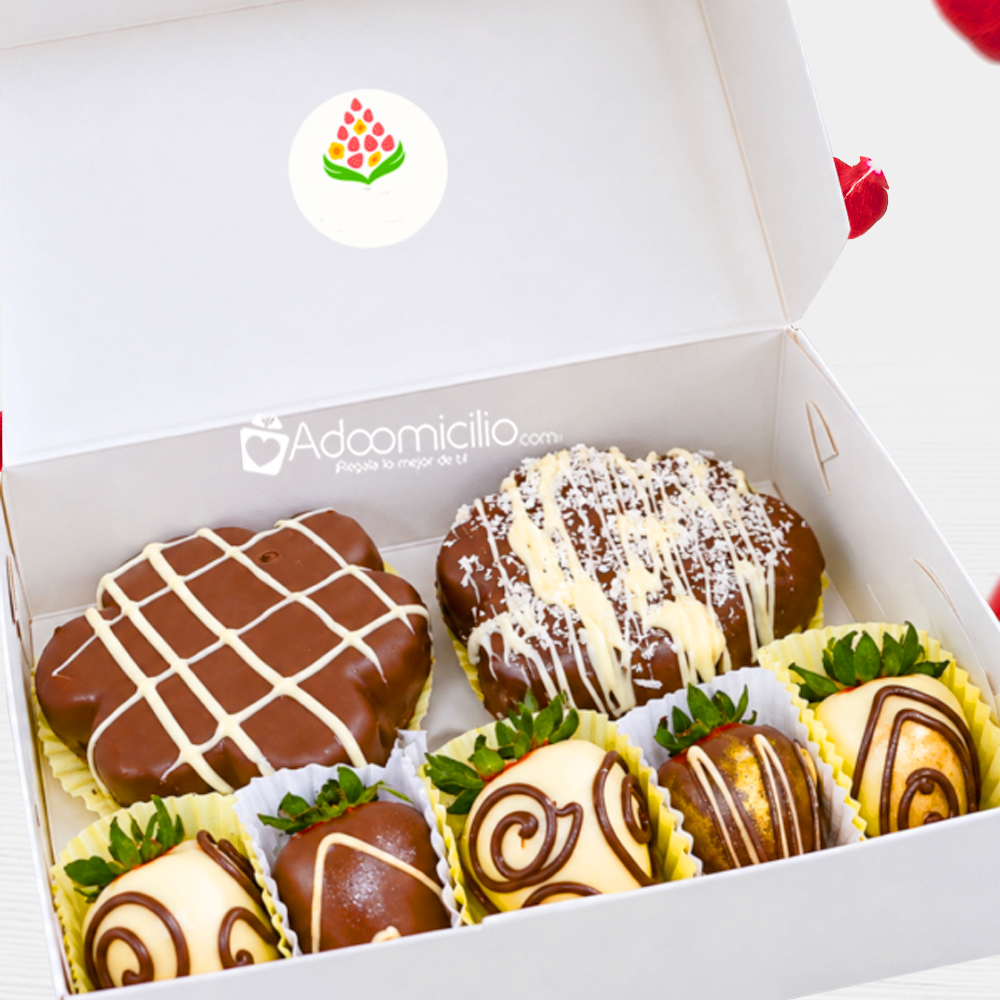 Detalle De Fresas Con Chocolate Para San Valentín A Domicilio En Barranquilla Pedido Con Un Día De Anticipación 