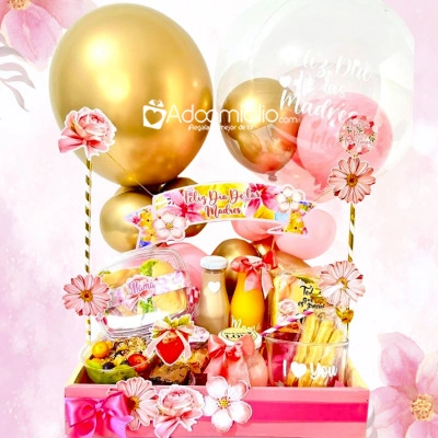 Desayuno Sorpresa Con Globos Para El Día De La Madre A Domicilio En Barranquilla Pedido Con Un Día De Anticipación 