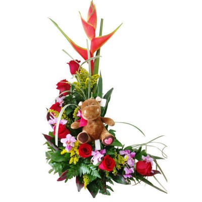 Arreglo Floral Con Peluche A Domicilio En Cali 