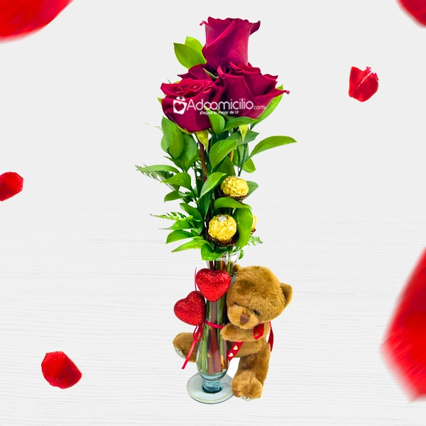 Detalle Para Amor Y Amistad Con Rosas A Domicilio En Cali Pedido Con Un Día De Anticipación 