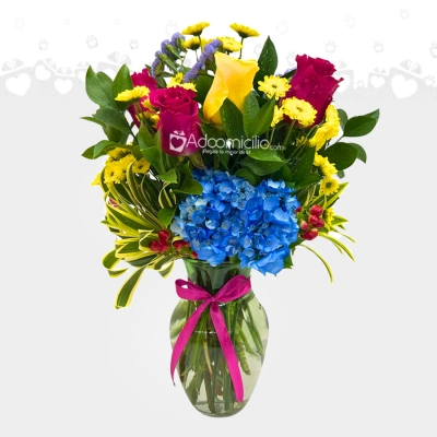 Jarrón Con Flores A Domicilio En Cali Pedido Con Un Día De Anticipación 