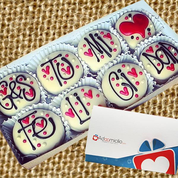 Alfajores Cali Caja x 8 Eres tu mi Felicidad Pedido Con Un Día De Anticipación
