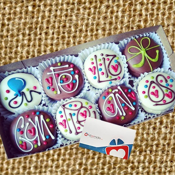 Regalos de cumpleaños Alfajores en Cali  Caja x 8 Pedido Con Un Día De Anticipación