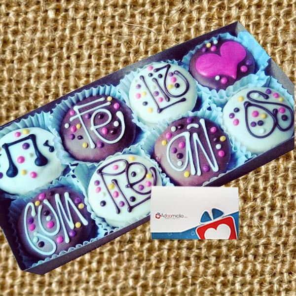 Regalos de cumpleaños Alfajores en Cali Caja x 8 Pedido Con Un Día De Anticipación